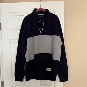 Under Armour Men's Zip-Up Sweater in Black and Gray